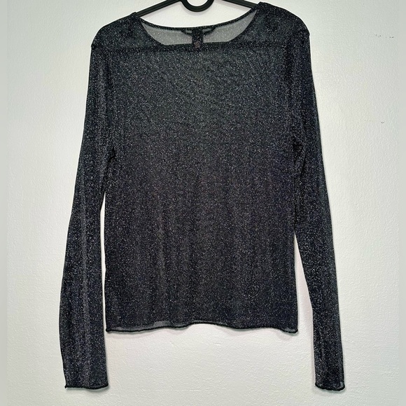 Victoria Secret long sleeve sheer and shiny top. Size XS-S - Picture 6 of 6